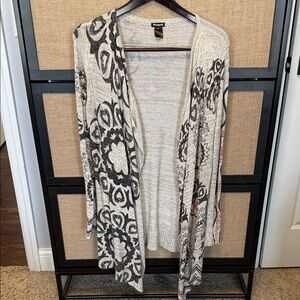 Desigual Beige and Black Patterned Cardigan